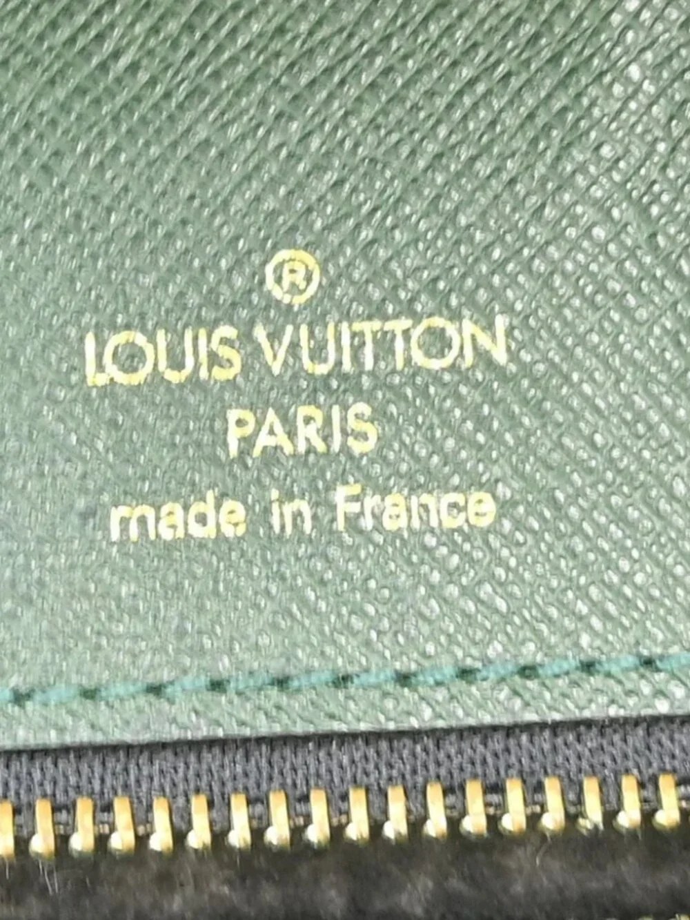 Louis Vuitton Taiga Pochette Kourad Epicea Clutch